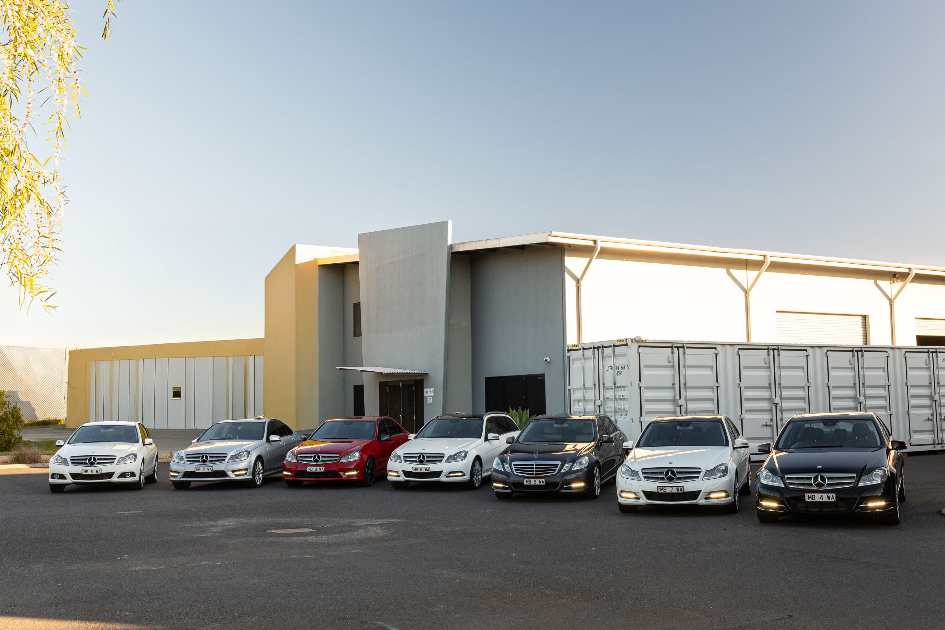 Mercedes-Benz C-Class on coastal road near Bunbury